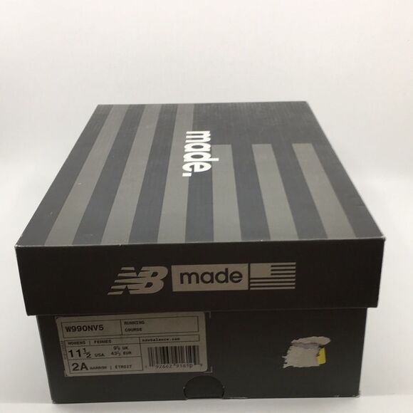 NWT Women’s New Balance MADE in USA 990v5 Core in Navy. Size 11 1/2 Narrow - Picture 6 of 17